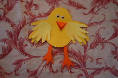 Handprint Art Chick