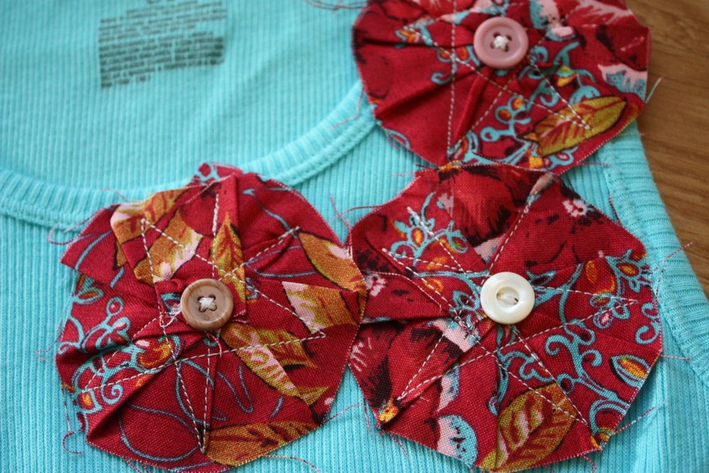 Flower embellishment tutorial  allfreesewingcom Flower embellishment tutorial  allfreesewingcom