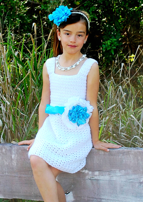 Simple Spring Girls Crochet Dress Pattern