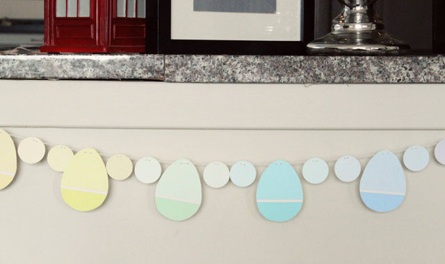 Paint Chip Easter Egg Garland Paint Chip Easter Egg Garland