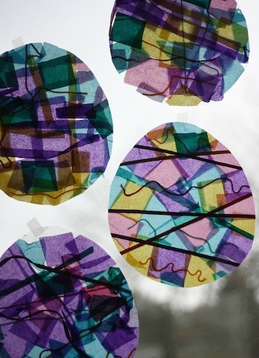 Stained Glass Easter Eggs | AllFreeKidsCrafts.com