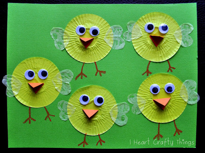 Cupcake Liner Easter Chicks