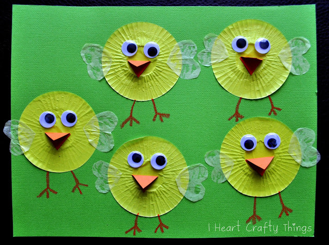 Cupcake Liner Easter Chicks Easter Chicks Cupcake Liner Craft