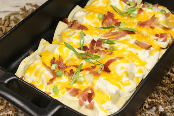 Sinfully Easy Baked Pierogi Casserole Sinfully Easy Baked Pierogi Casserole