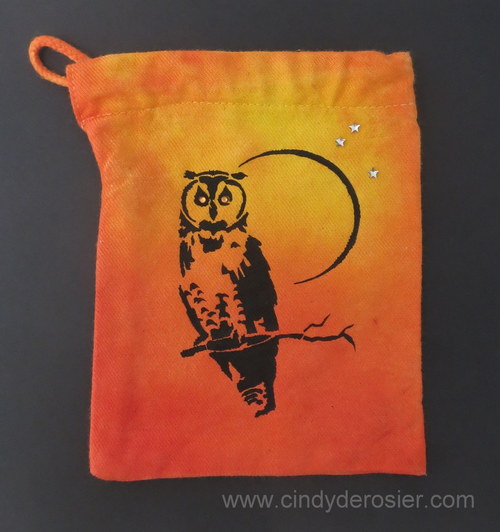 Easy Tie Dye Owl Bag Easy Tie Dye Owl Bag