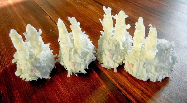Coconut-Covered Cake Ball Bunnies Coconut Covered Cake Ball Bunnies