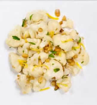Cauliflower with Lemon-Pine Nut Dressing
