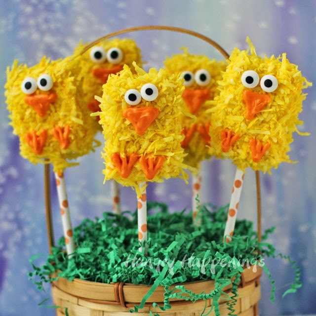 Easter Chick Rice Krispie Pops Easter Chick Rice Krispie Pops