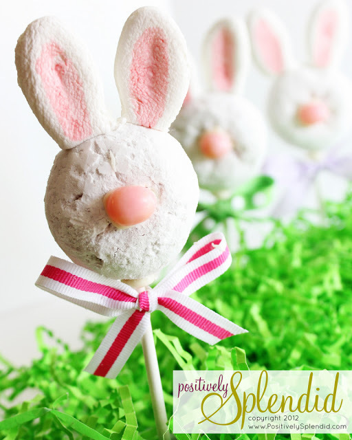 Easter Bunny Donut Pops Easter Bunny Donut Pops