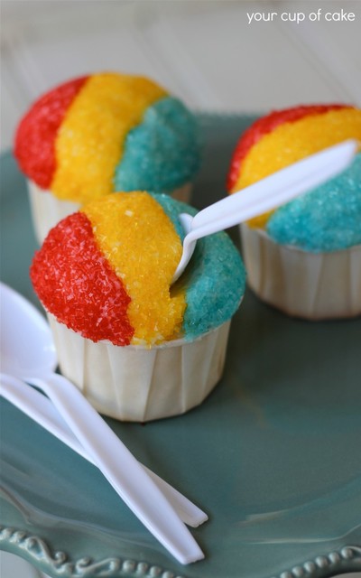 Snow Cone Cupcakes Snow Cone Cupcakes