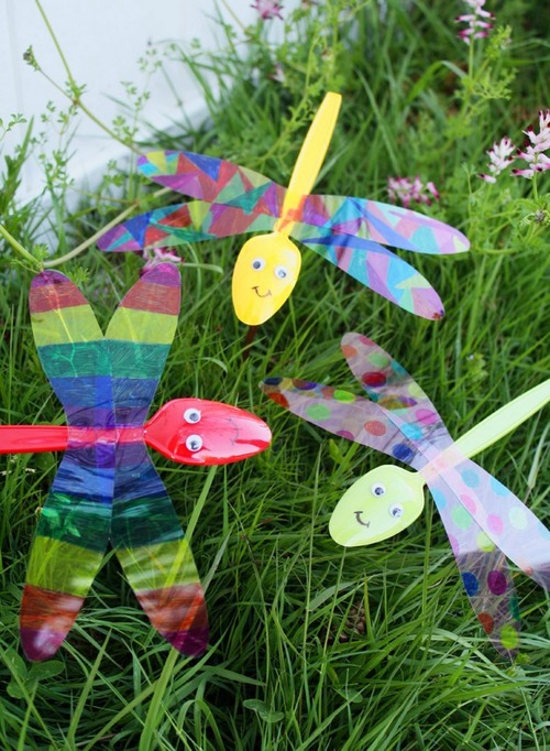 Plastic Spoon Dragonflies Plastic Spoon Dragonflies