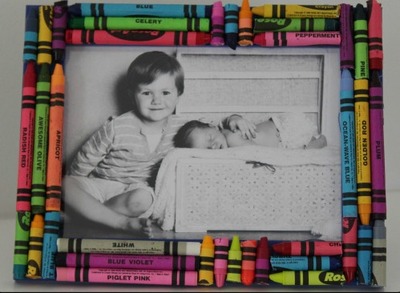 Crayon DIY Picture Frame