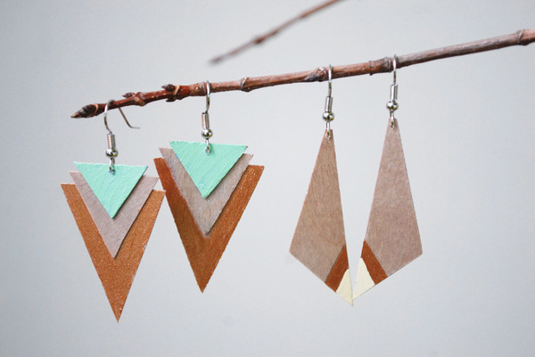 Wooden DIY Earrings Wooden DIY Earrings