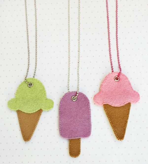 Frozen Treats Felt Necklaces Frozen Treats Felt Necklaces