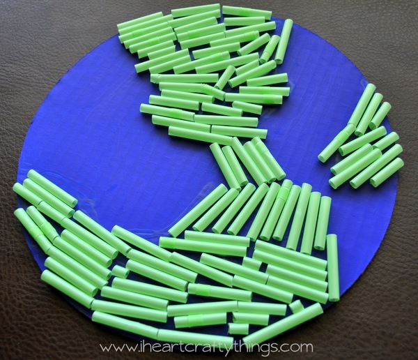 Earth Day Straw Craft Earth Day Straw Craft
