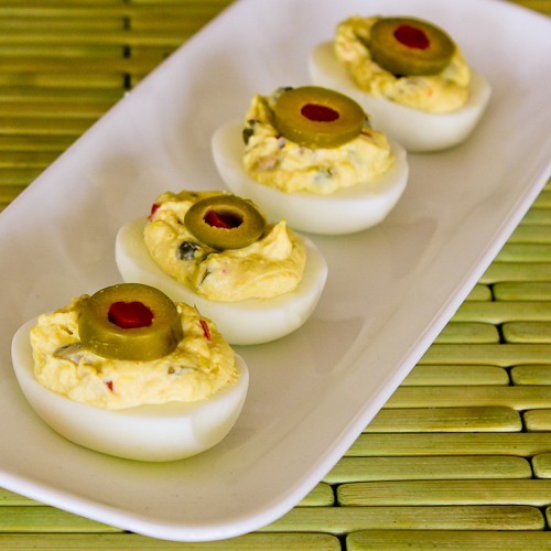 Deviled Eggs with Green Olives