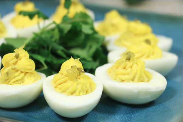 Ready-for-Spring Deviled Eggs Ready-for-Spring Deviled Eggs