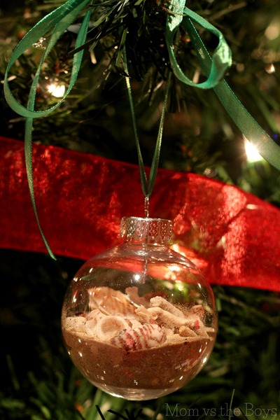 Memories of the Beach Homemade Christmas Ornament
