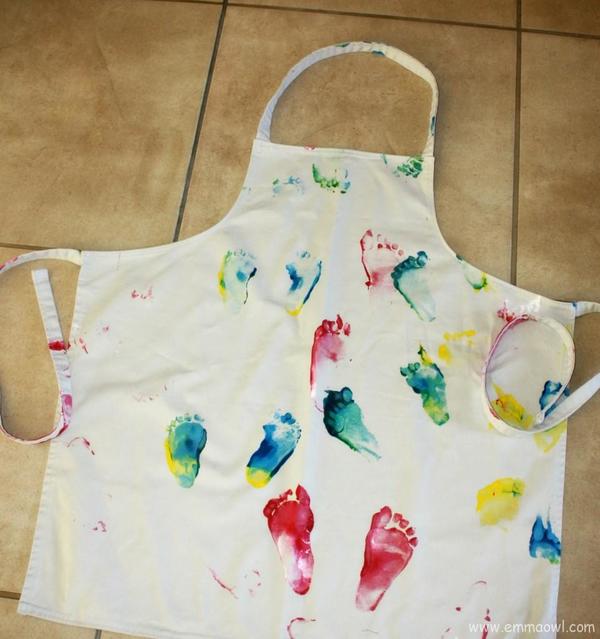 Easy Rainbow DIY Apron