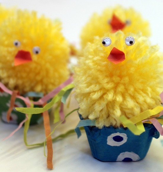 Pom Pom Easter Chick Craft Pom Pom Easter Chick Craft