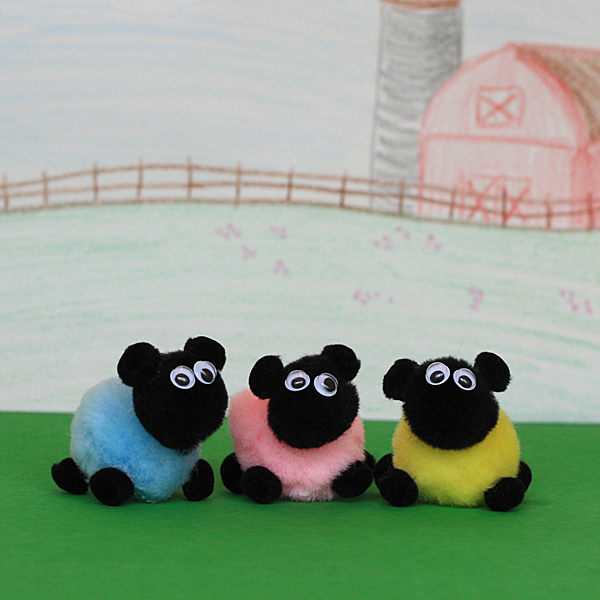 Pom Pom Sheep Craft