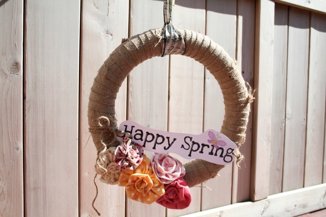 Happy Spring Wreath