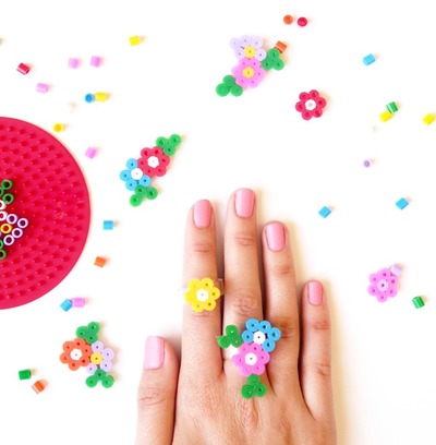 Hama Bead DIY Rings