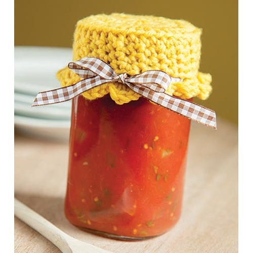 Bright Yellow Jar Topper Easy Crochet Pattern Bright Yellow Jar Topper Easy Crochet Pattern