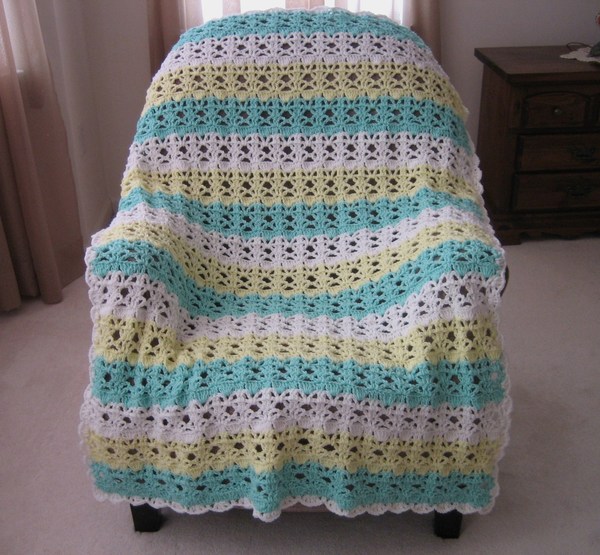 Springtime Lace Easy Crochet Afghan Pattern