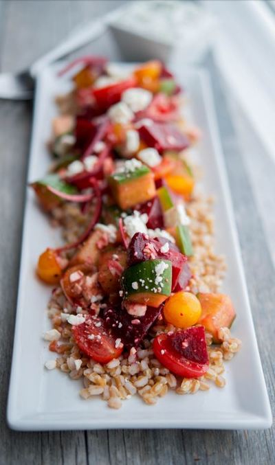 Cheesecake Factory's Santorini Farro Salad Copycat Cheesecake Factorys Santorini Farro Salad Copycat