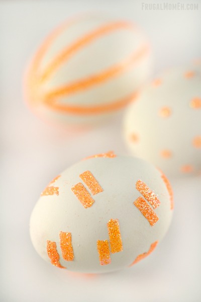 Glitter Pattern Easter Eggs