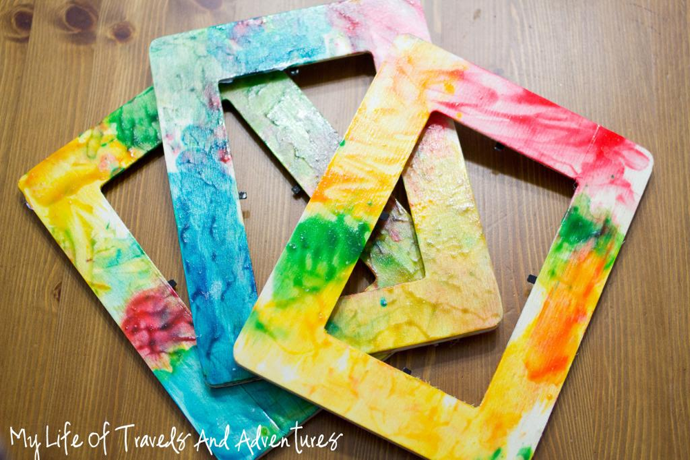 Finger Paint DIY Frames