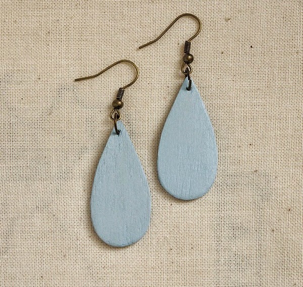 Popsicle Stick Raindrop Earrings Popsicle Stick Raindrop Earrings