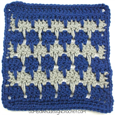 Larksfoot Stitch Afghan Square