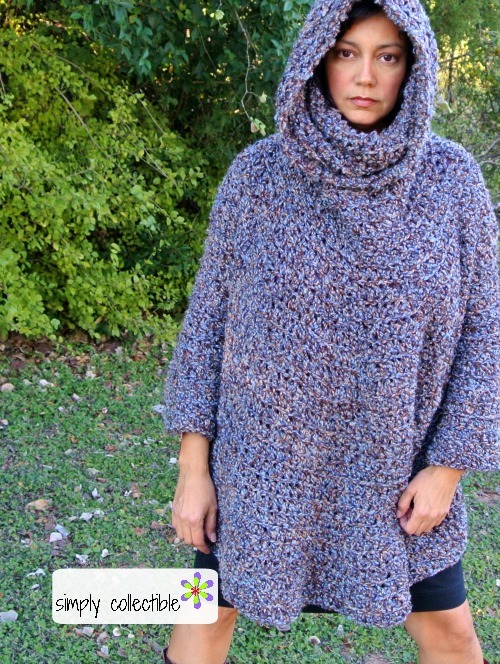 Hooded Poncho Cowl Crochet Pattern Hooded Poncho Cowl Crochet Pattern