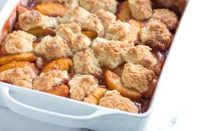 Spiced Peach Cobbler