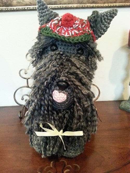 Scottish Terrier Dog Crochet Amigurumi Pattern