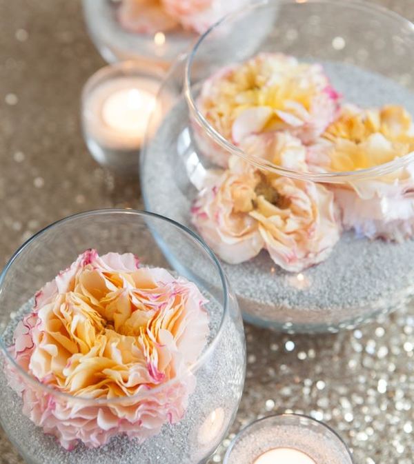 Blossoming Beach Centerpieces