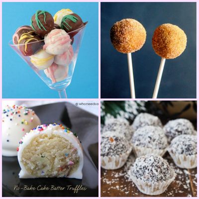 12 Cake Balls Recipes and Cake Pop Recipes