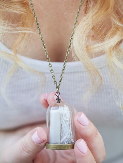 Wedding Dress Keepsake Necklace Wedding Dress Keepsake Necklace