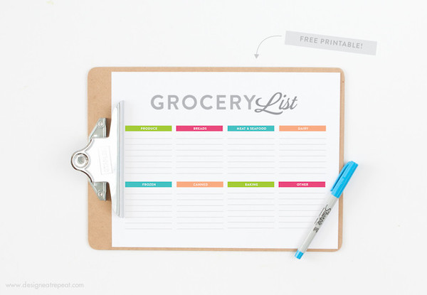 Meal Planning Printable Grocery List Meal Planning Printable Grocery List