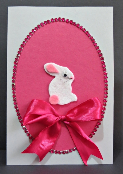 Jewel-Framed Easter Bunny Card Jewel-Framed Easter Bunny Card_2