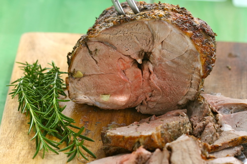 Classic Leg of Lamb with Fresh Mint Sauce