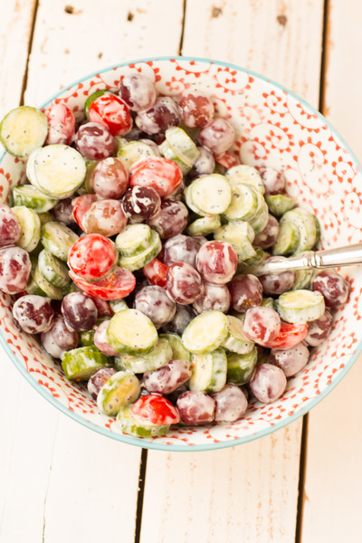 Cucumber Salad with Grapes and Poppy Seed Dressing Cucumber Salad with Grapes and Poppy Seed Dressing