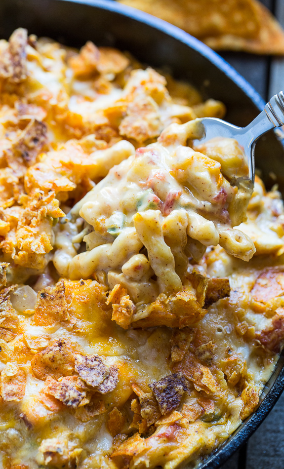 King Ranch Chicken Mac and Cheese | FaveSouthernRecipes.com