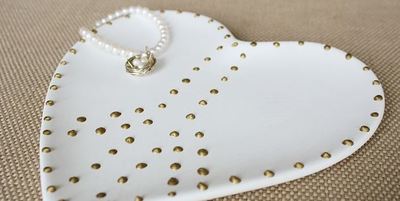 Peace and Love Jewelry Dish