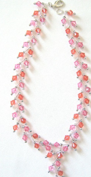 Tulip Tint Crystal Necklace