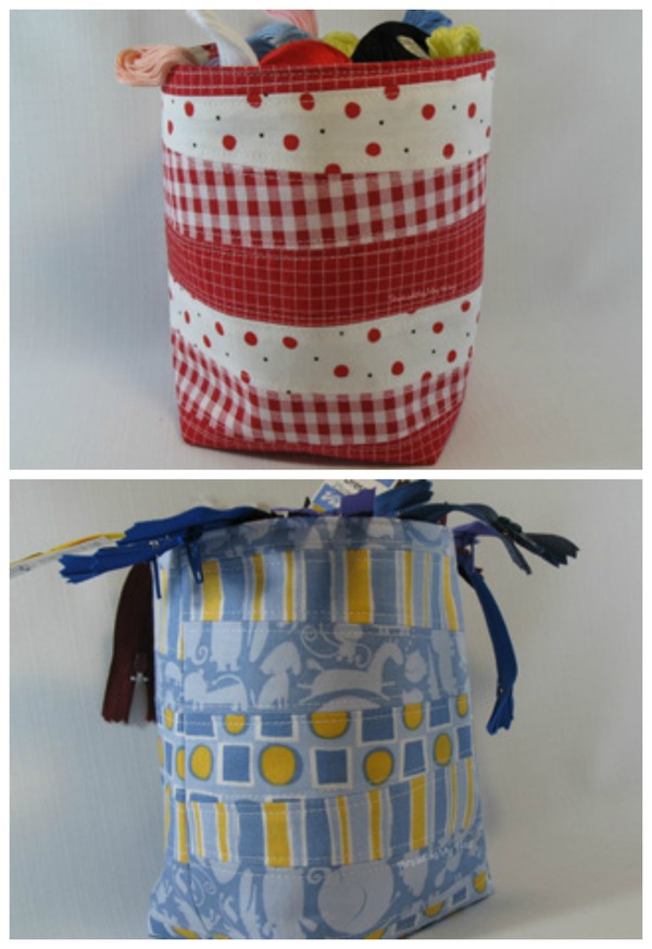 Scrappy Fabric Baskets Scrappy Fabric Baskets