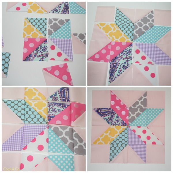 Star Flower Quilt Block Tutorial