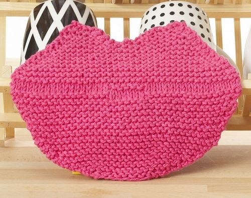 Lip Service Knit Dishcloth